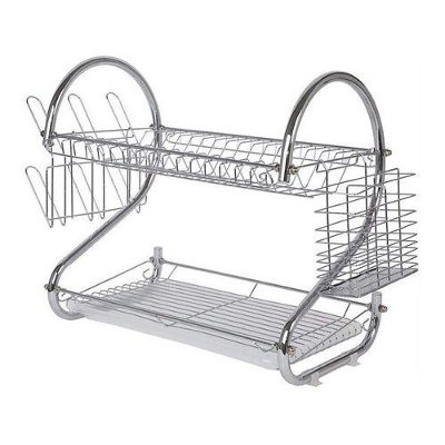 Picture of 2 Layer Dish Drainer Rack Stainless Steel