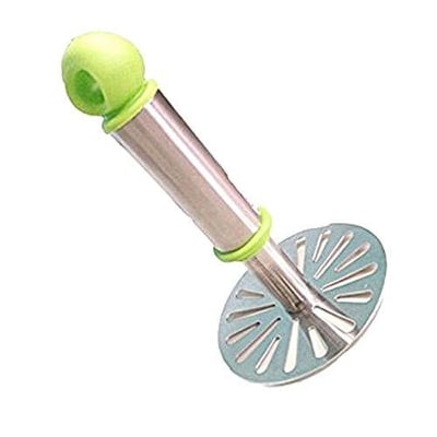 Picture of Potato Masher - Green& Silver