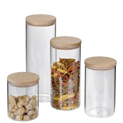 Picture of Storage box Amelie With Bamboo Lid