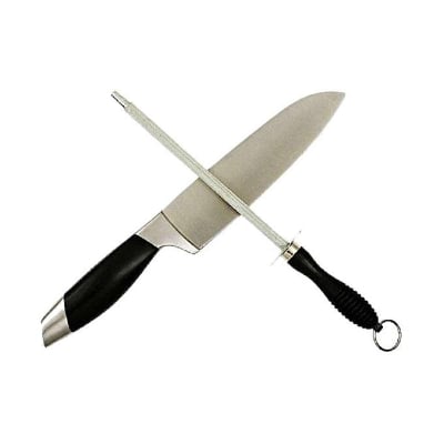 Picture of Hunting Knife and Sharpener - Silver and Black