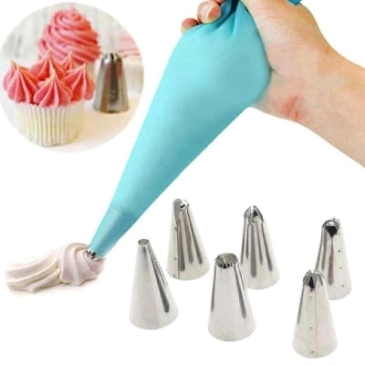 Picture of Silver Cake Decoration Tools Set 12 Pcs