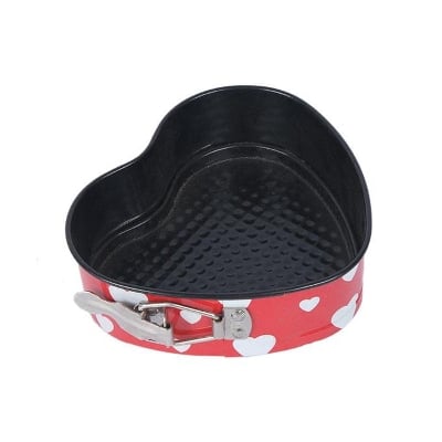 Picture of 6 Inch Non Stick Cake Pan Bread Mold - Red and Black
