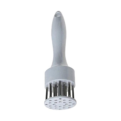 Picture of Kitchen Knife and Meat Tenderizer and Meat Hammer Combo - White and Silver