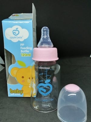 Picture of Applebear Crystal Glass Feeder Milk Bottle 120ml