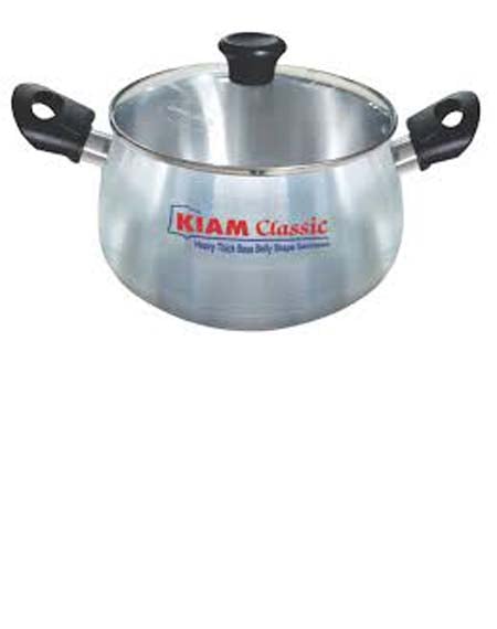 Picture of Kiam Belly Shape Saucepan With Glass Lid 16 cm