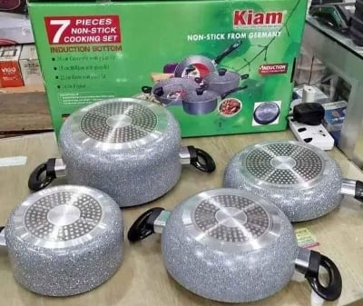 Picture of Kiam Marble Coated 7 Pcs Cookware Set IB (Induction Bottom)