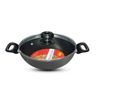 Picture of Prestidge Marbel Coating NonStick Karai With Glass Lid 26cm