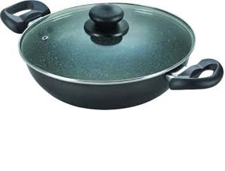 Picture of Prestidge Marbel Coating Non Stick Karai With Glass Lid 28cm
