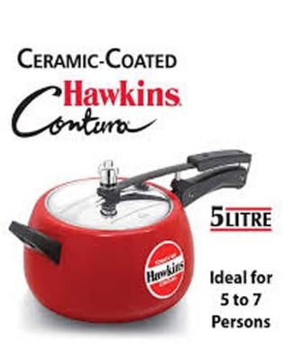 Picture of Hawkins Ceramic Coated Contura pressure cooker 5 Ltr
