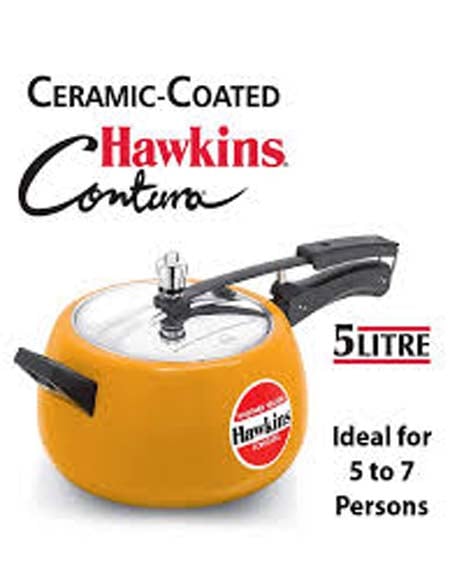 Picture of Hawkins Ceramic Coated Contura pressure cooker 5 Ltr