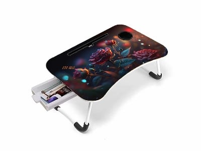 Picture of Multicolor Foldable Laptop Table - Stylish And Functional Addition To Any Space - Add Convenience To Workspace With A Multicolor Foldable Laptop Table
