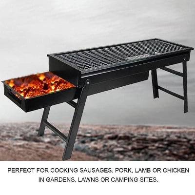 Picture of Portable BBQ Charcoal Barbecue Grill Machine Black( 24 Inch)