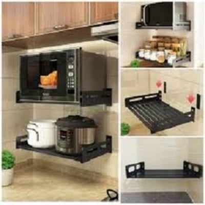 Picture of Wall Hanging Oven Rack - Durable Metal, Space-Saving Kitchen Storage