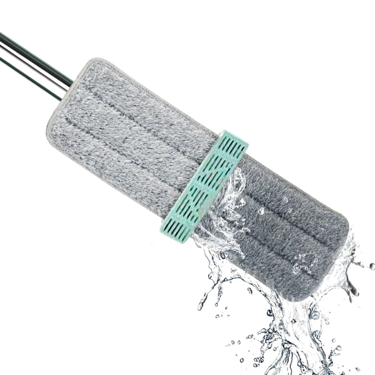 Picture of Dry Wet Flat Floor Mop Washable Microfiber Cleaning Pads Home Floor Clean