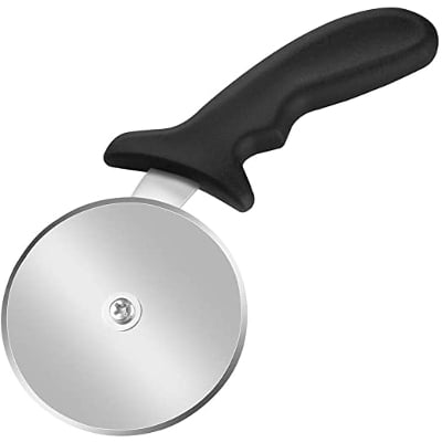 Picture of Master chef pizza cutter gourmet line made by heavy stainless steel, pizza wheels