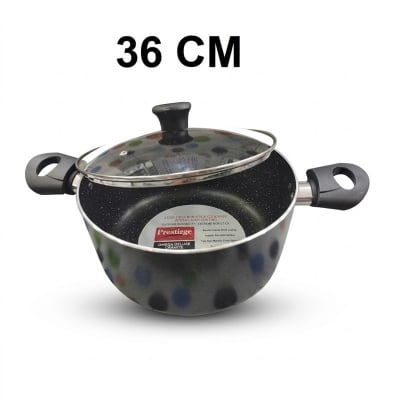 Picture of Prestiege INDUCTION Casserole/ SOS Pan with Glass Cover 22-36 CM (MULTIPLE COLOR) (Grey36)