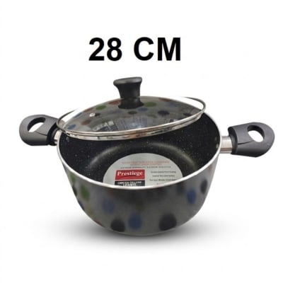 Picture of Prestiege INDUCTION Casserole/ SOS Pan with Glass Cover 22-36 CM (MULTIPLE COLOR) (Grey28)