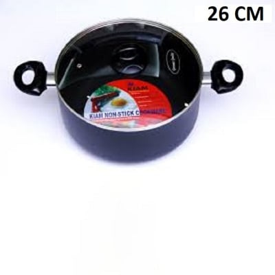 Picture of Kiam Non Stick Casserole (Sauce Pan) With Glass Lid (20cm-36cm) (Grey26)