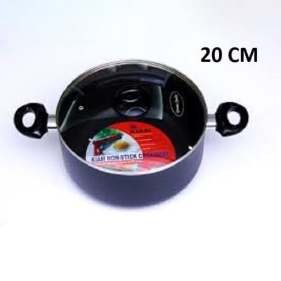 Picture of Kiam Non Stick Casserole (Sauce Pan) With Glass Lid (20cm-36cm) (Grey20)