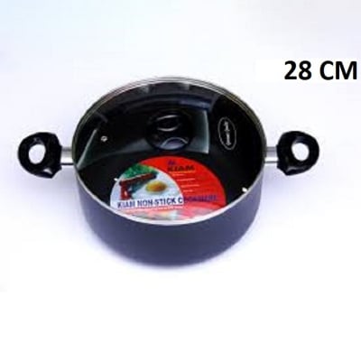 Picture of Kiam Non Stick Casserole (Sauce Pan) With Glass Lid (20cm-36cm) (Grey28)