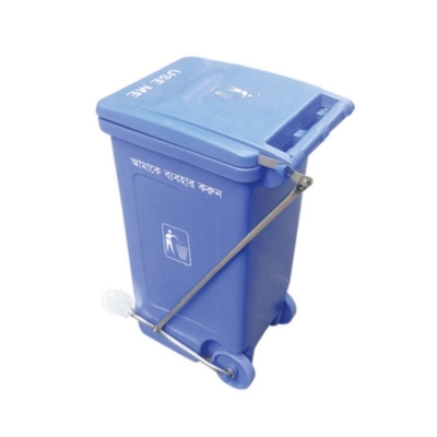 Picture of 120 Liter Big Size Plastic Made PADDLE / NONPADDLE Wheel System Garbage & Recycle Trash Bin / Chaka Dustbin Pedel (PADDLE)