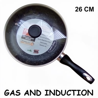 Picture of Prestiege INDUCTION Fry pan Size 26CM (MULTIPLE COLOR) (Multicolor26WITHGL)
