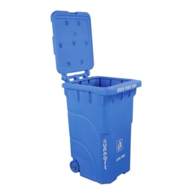 Picture of 240 Liter Big Size Plastic Made  PADDLE / NONPADDLE Wheel System Garbage & Recycle Trash Bin / Chaka Dustbin Pedel (NONPADDLE)