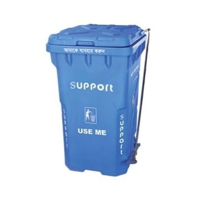 Picture of 240 Liter Big Size Plastic Made  PADDLE / NONPADDLE Wheel System Garbage & Recycle Trash Bin / Chaka Dustbin Pedel (PADDLE)