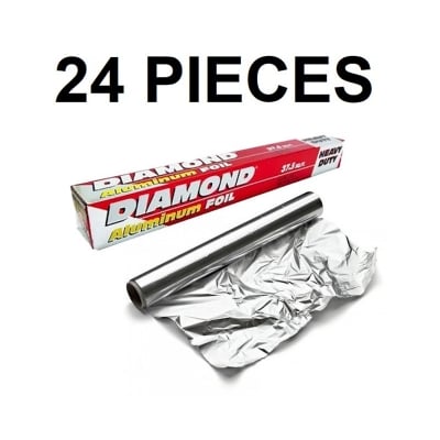 Picture of Aluminium Foil 37.5 Sqf/ 11.5M Ideal For All Baking Purpose Use / Multi-use Product / For Wrapping Bakery Items / Sandwiches / Burgers / Pizza (Multicolor24PCS)