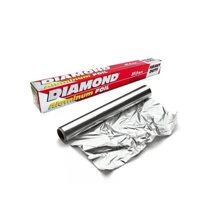 Picture of Aluminum Foil Paper 37.5 Sqf/ 11.5M For All Baking Purpose Use / Multi-use Product / For Wrapping Bakery Items / Sandwiches / Burgers / Pizza (Silver11.5)
