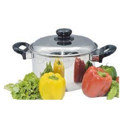 Picture of Stainless Steel Sauce Pan with SS Lid and Bakelite Handle 304 FOOD GRADE (Multicolor26CM)
