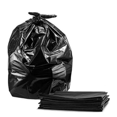 Picture of BLACK Trash Bag / Poly Bag / Garbage Bag / Moyla Felar Bag / Polibag (36 "x 24") (Black25PCS)