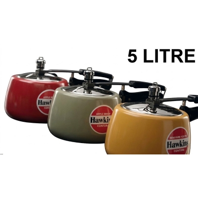 Picture of Hawkins Contura Color Pressure Cooker 3-5 Liter (Tomato Red) (Multicolor5)