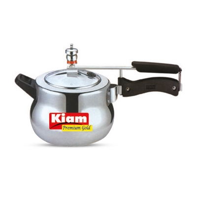 Picture of Kiam Premium Gold Pressure Cooker (ORDER AS PER SIZES) (Silver5.5L)