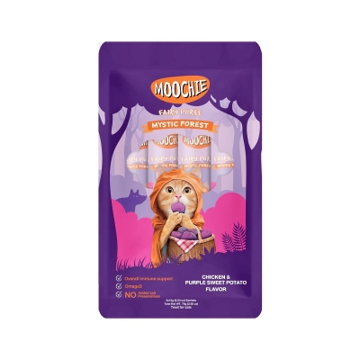 Picture of Moochie Treat for Cats and Kittens Chicken & Purple Sweet Potato Flavor 15 G Pouch (5PCS)