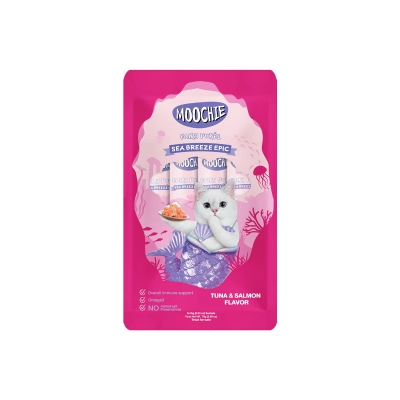 Picture of Moochie Treat for Cats and Kittens Sea Breeze Epic Tuna & Katsuobushi Flavor 15G Pouch (25PCS)