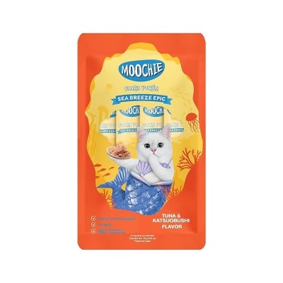Picture of Moochie Treat for Cats and Kittens Sea Breeze Epic Tuna & Katsuobushi Flavor 15G Pouch (25PCS)