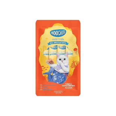 Picture of Moochie Treat for Cats and Kittens Sea Breeze Epic Tuna & Katsuobushi Flavor 15G Pouch (5PCS)