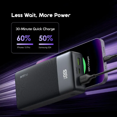 Picture of Oraimo PowerNova Q21 20000mAh 22.5W Black Power Bank with Digital Display