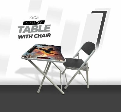 Picture of KIDS READING TABLE WITH CHAIR - Black