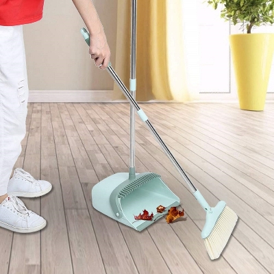 Picture of Scraping Dustpan Sweep Set Sweep Cleaning Tools Household Broom - Blue
