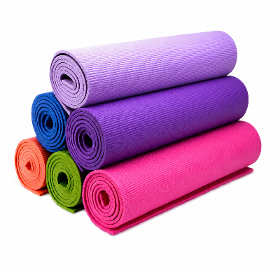 Picture of 6mm Eco Friendly Anti-Slip Exercise Yoga Mat with Carrying Strap Blue Green Purple Pink - Green