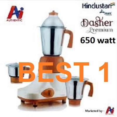 Picture of Hindustan Mahavir Blender plus Mixer Grinder 650 watts Dasher Multi-Color