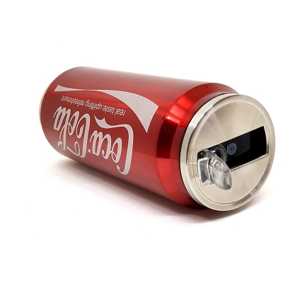 Picture of 500ml  Water Bottle Coca Cola Cup Double Wall Vacuum Sports Flask Insulated Thermos Stainless Steel Red