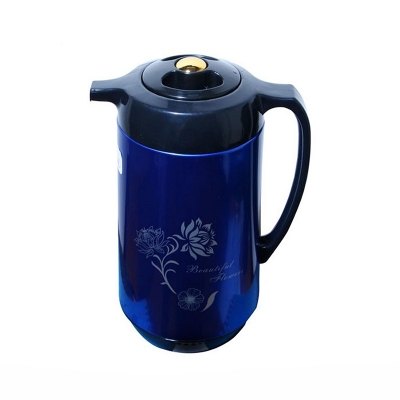 Picture of 1 liter metallic body vacuum push flask mixed color Multicolor