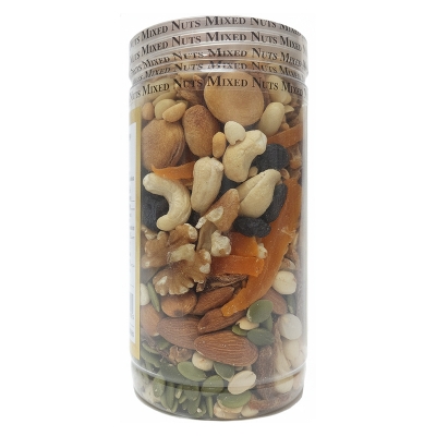 Picture of Premium Mixed Nuts, Fruits and Seeds Snack Jar - 500gm Healthy Snack 