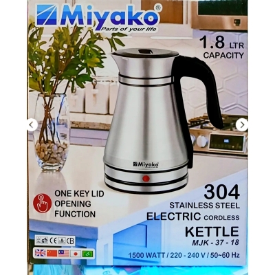 Picture of 1.8 Liter Miyako electric kettle MJK-37-18 Multicolor