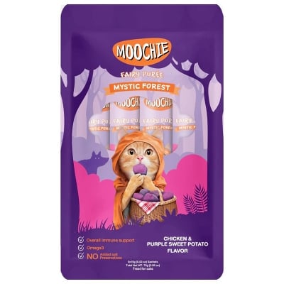 Picture of Moochie Treat for Cats and Kittens Chicken & Purple Sweet Potato Flavor 15G Pouch 25PCS