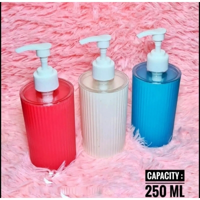 Picture of 1PC Hand Wash Liquid Plastic Bottle Jar 250ML / Bathroom Shop Jar / Hand Wash Liquid Refile Bottle - Multicolour Multicolor
