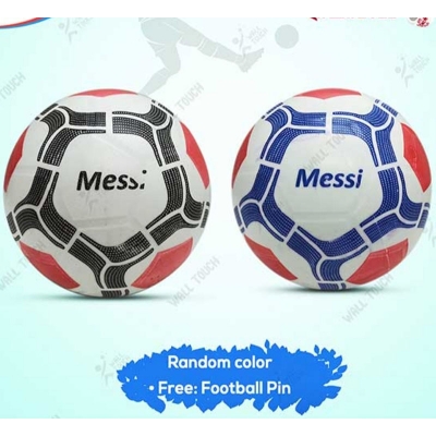 Picture of 1 PC Soft Rubber Football For Toddler (ball_messi_90k)- Size 4 Multicolor